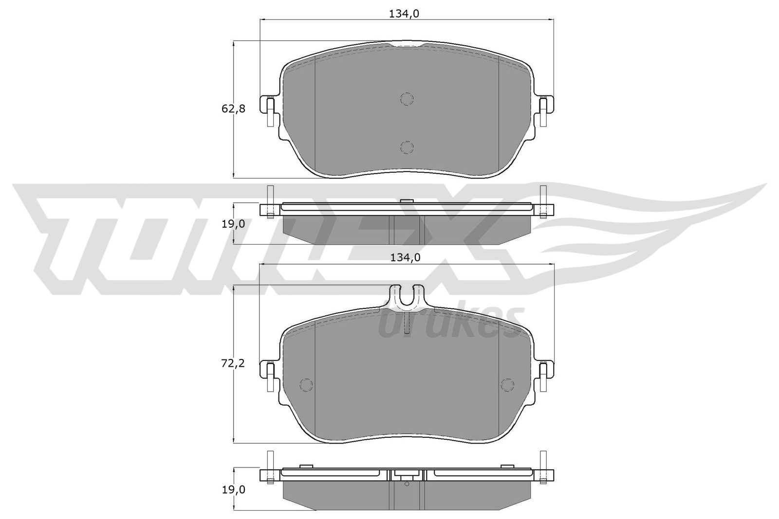 TOMEX Brakes TX 19-90 Sada...